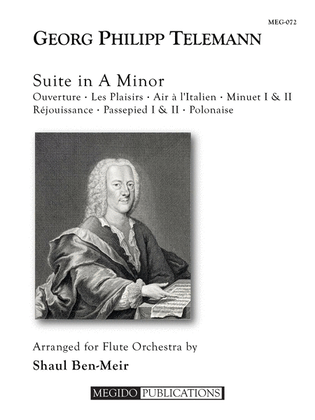 Book cover for Suite in A Minor for Flute Orchestra