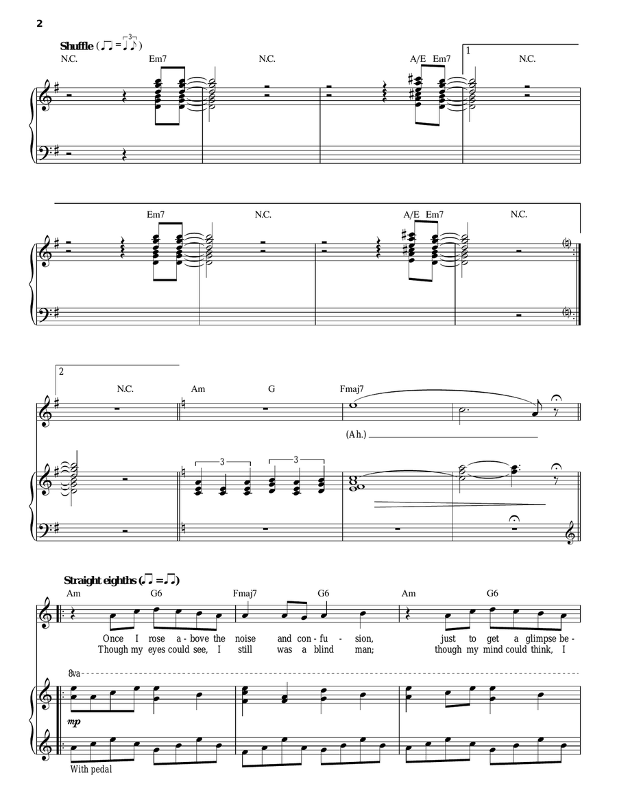 Carry On Wayward Son Piano, Vocal scores gallery preview page 2