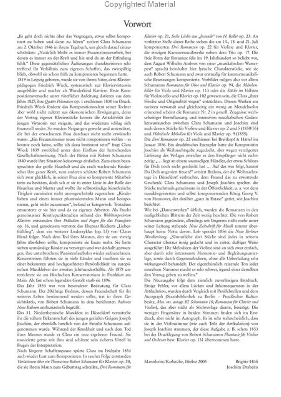 3 Romances Op. 22 3 Romances Op. 22 Violin Solo scores gallery preview page 3