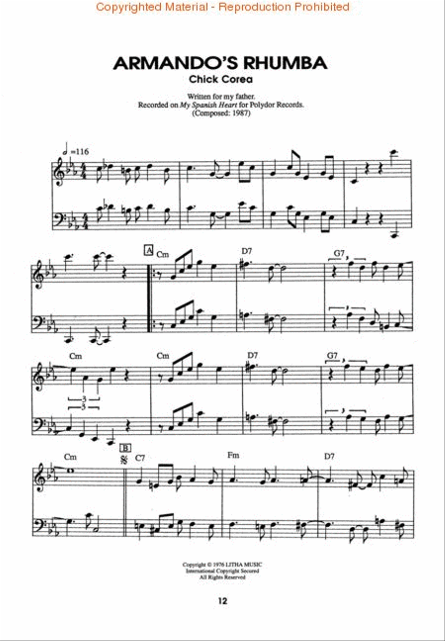 Chick Corea Collection Voice scores gallery preview page 3