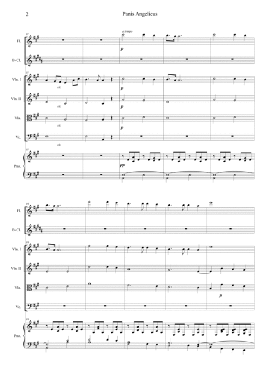 Panis Angelicus Orchestra scores gallery preview page 2