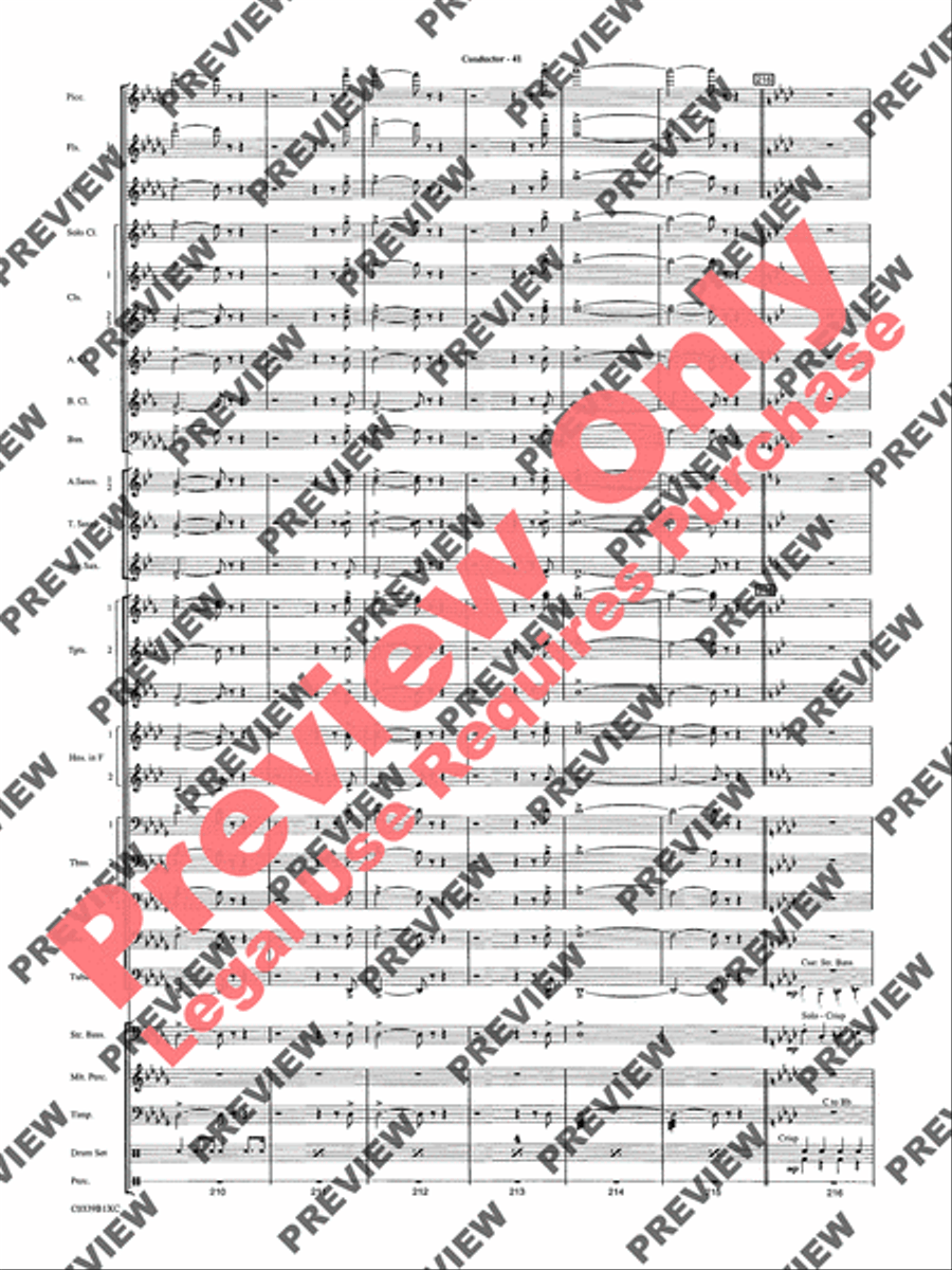 In the Miller Mood Concert Band scores gallery preview page 44