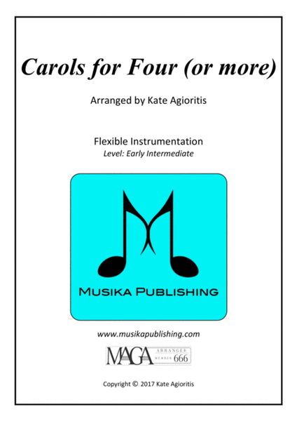 Carols for Four (or more) - Fifteen Carols with Flexible Instrumentation - Part 4 - C Bass Clef