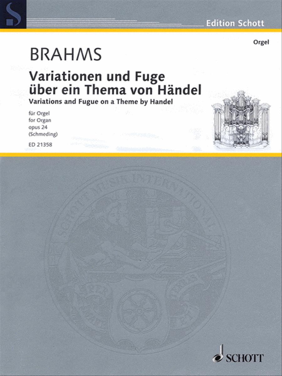 Variations and Fugue on a Theme by Handel, Op. 24 Organ scores gallery preview page 1