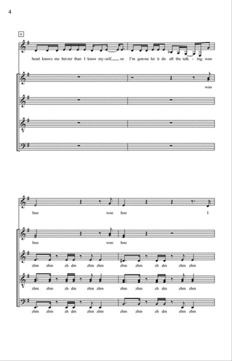 Black Horse and the Cherry Tree Divisi scores gallery preview page 3