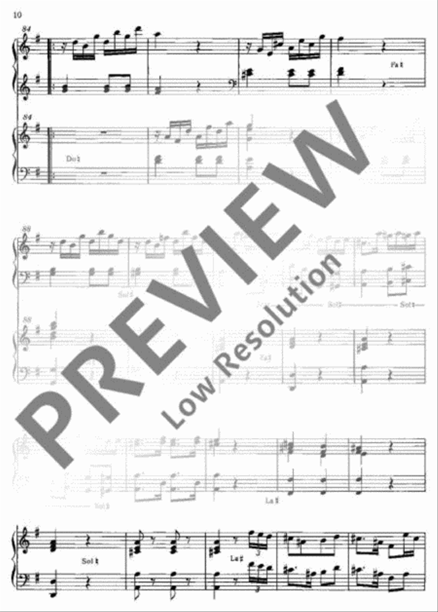 One Concerto for two Organs Harp scores gallery preview page 11
