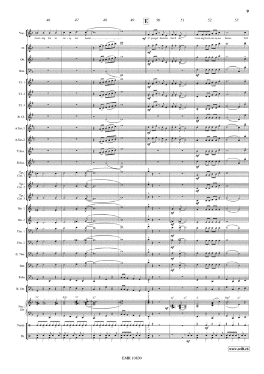 Swing Low Concert Band scores gallery preview page 9