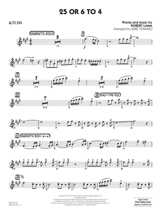 Book cover for 25 Or 6 To 4 (arr. Mike Tomaro) - Alto Sax