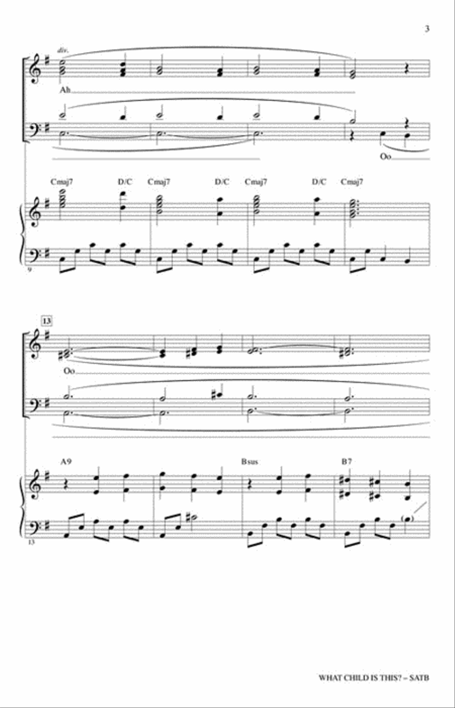 What Child Is This? 4-Part scores gallery preview page 3