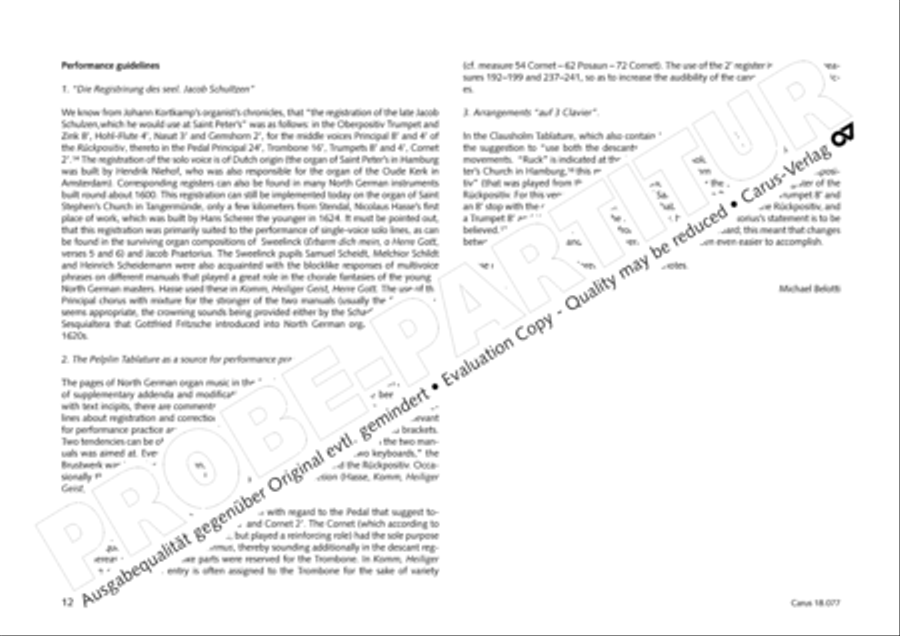 Organ music of the Hasse family Organ Solo scores gallery preview page 13