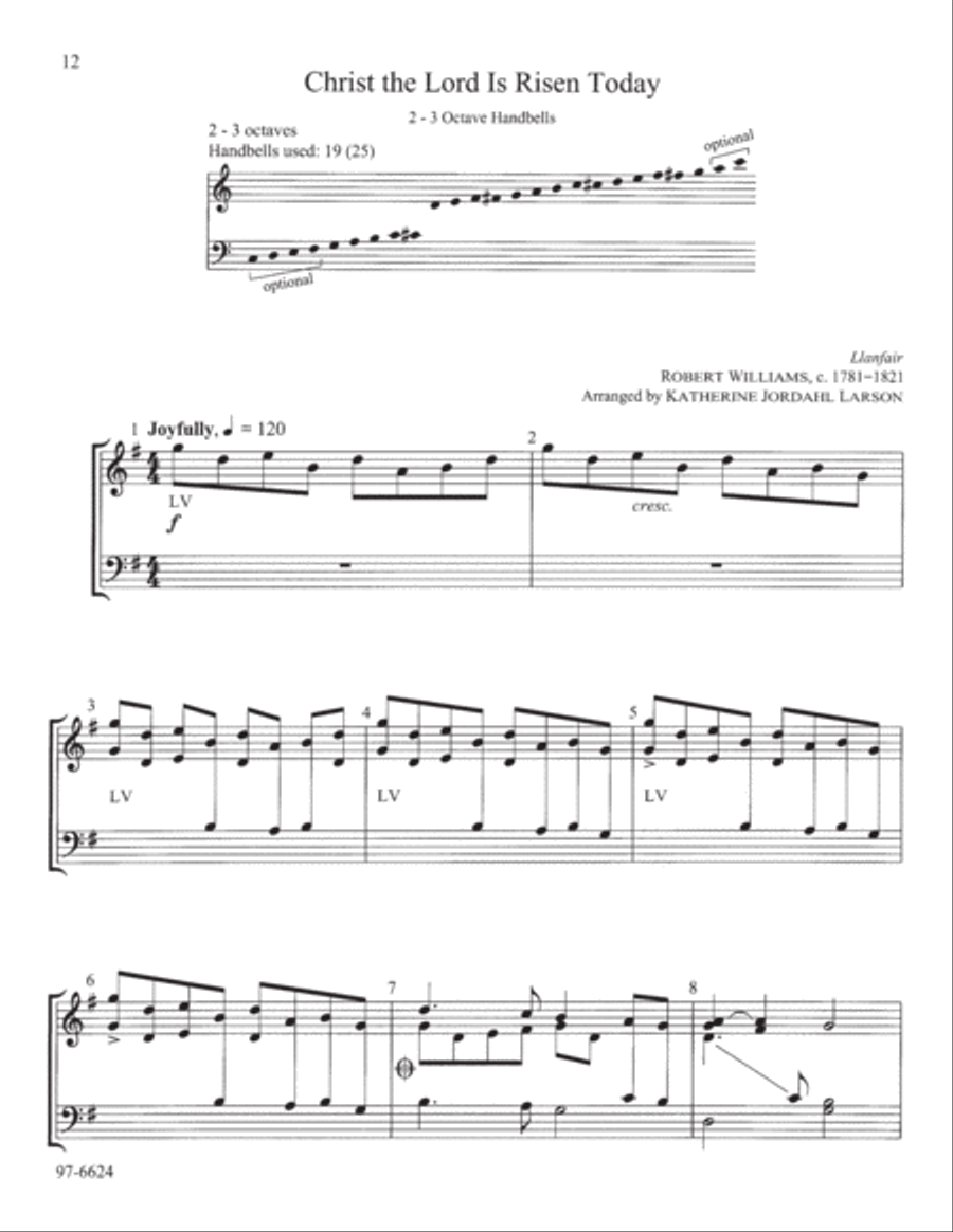 Easter Resonance Handbell Choir scores gallery preview page 6