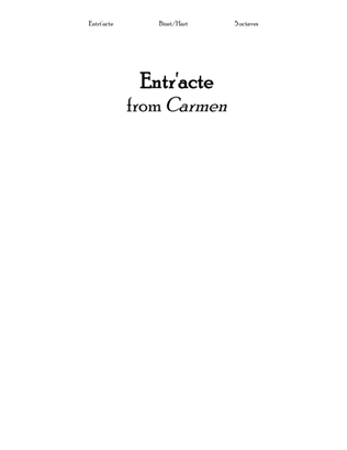 Entr'acte from "Carmen"