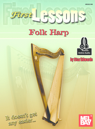 Book cover for First Lessons Folk Harp