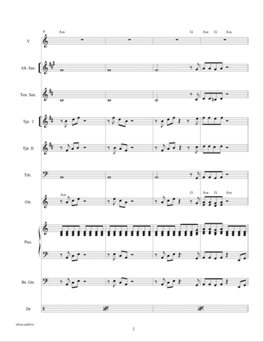 Abracadabra Tenor Saxophone scores gallery preview page 4