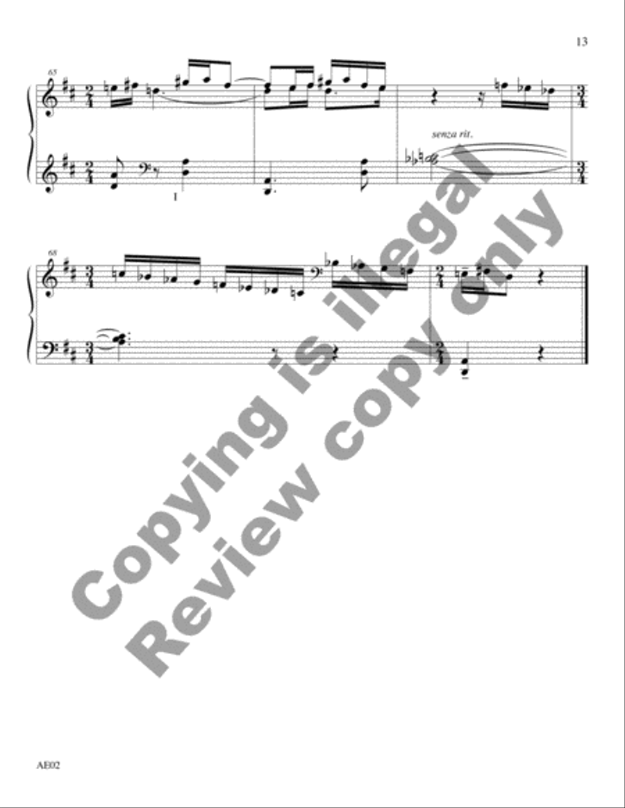 Triptych for Harpsichord Triptych for Harpsichord Harpsichord scores gallery preview page 9