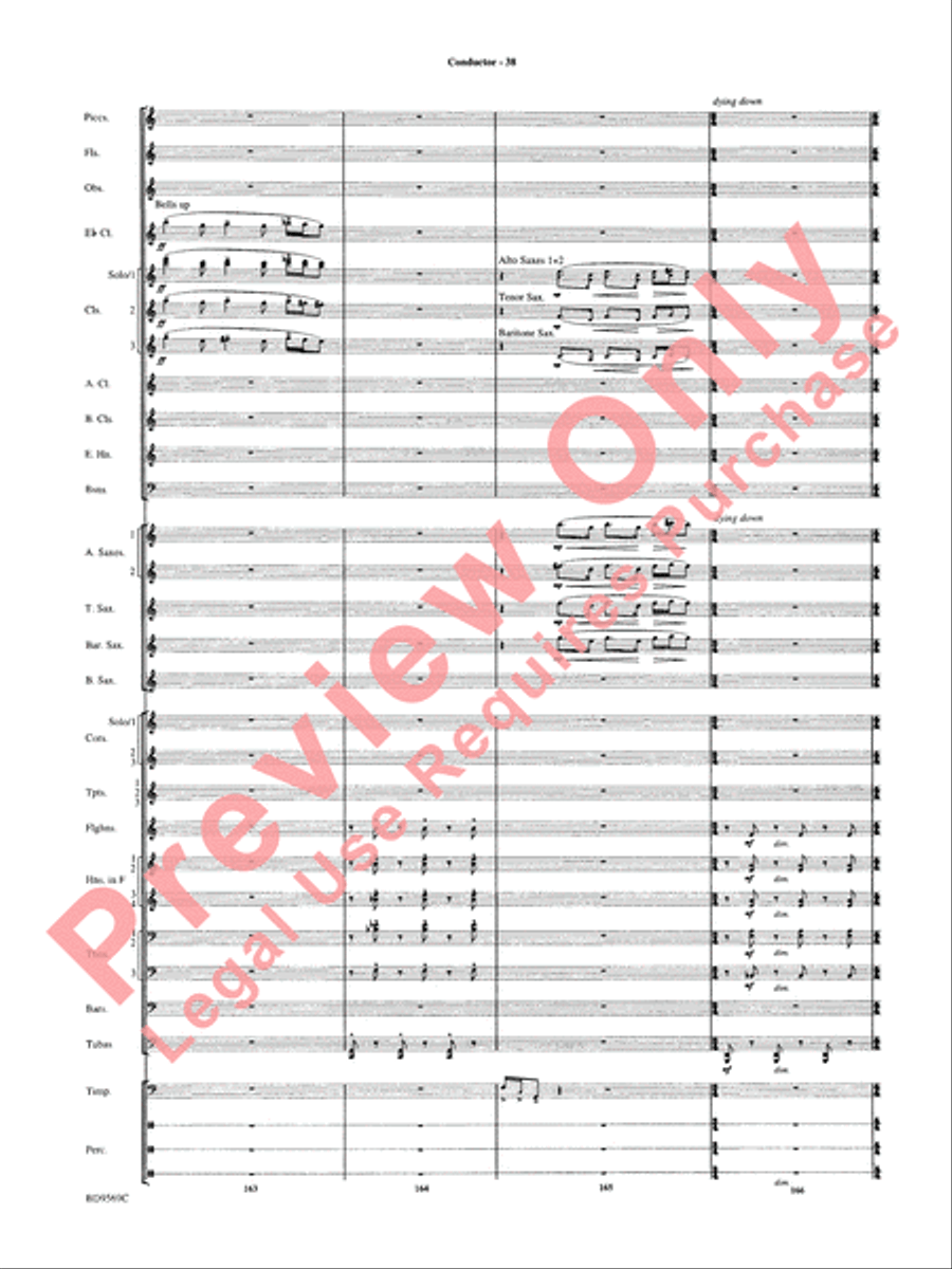 Jericho Concert Band scores gallery preview page 43
