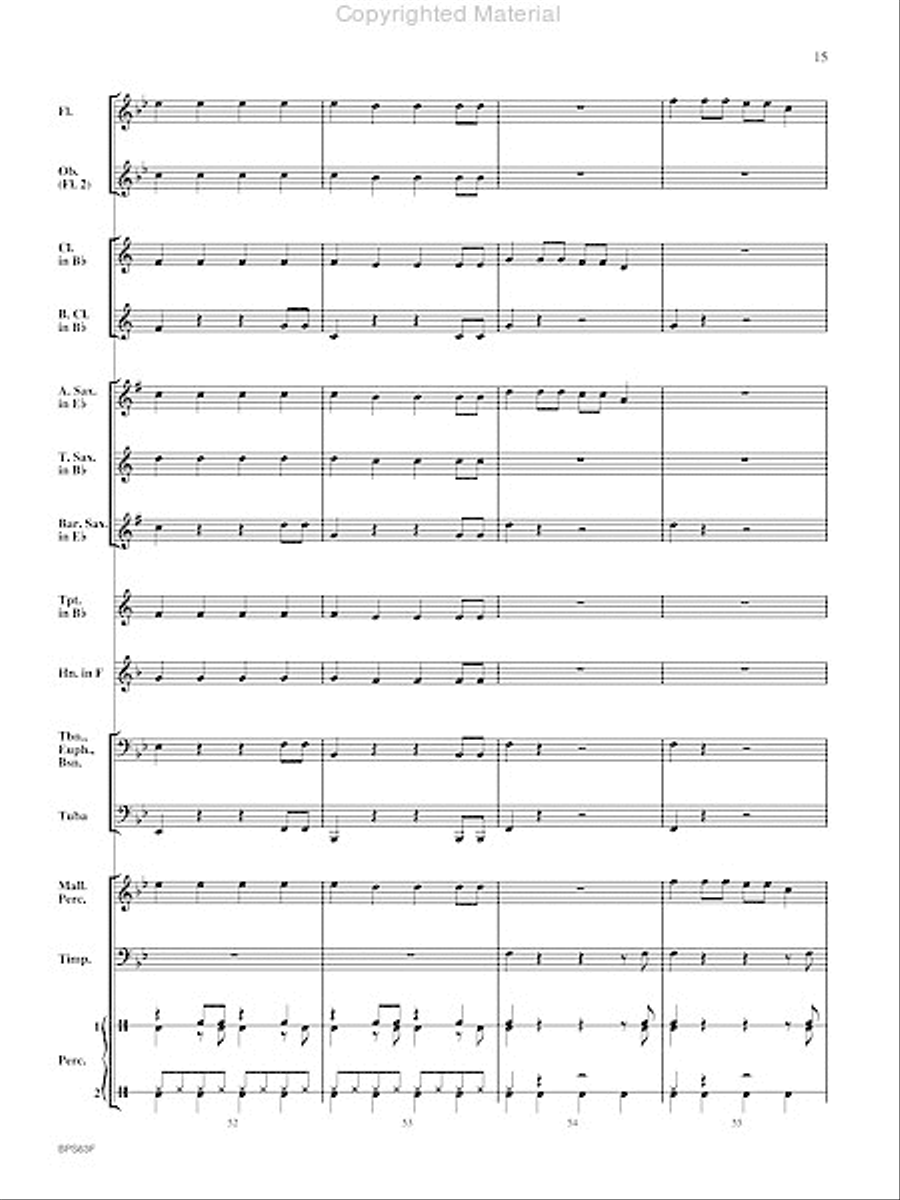Rockin' Jingle Bells Concert Band scores gallery preview page 16