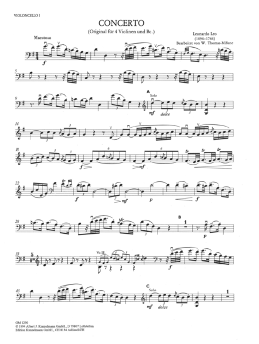 Concerto Concerto Cello scores gallery preview page 2