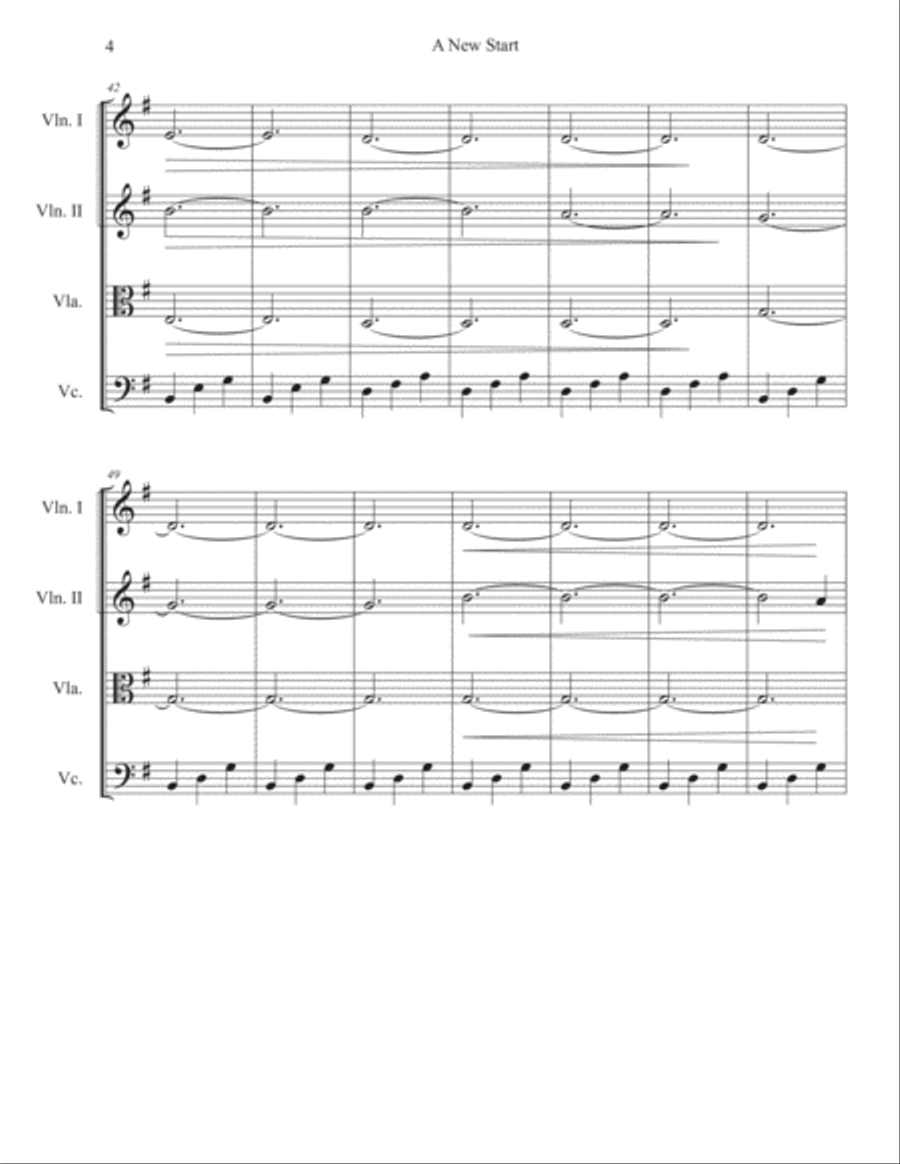 New Start String Quartet scores gallery preview page 4