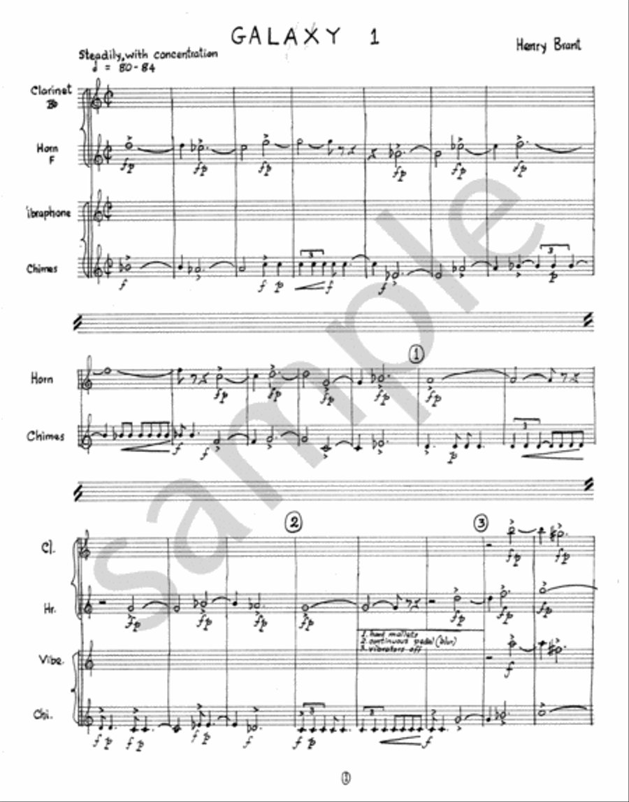 Galaxy I Galaxy I B-Flat Clarinet scores gallery preview page 2