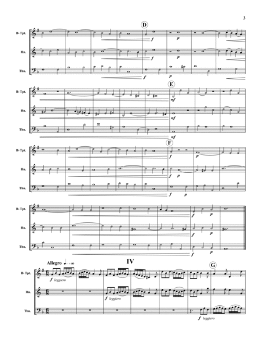 Trio Sonata Brass Trio scores gallery preview page 3