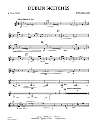 Dublin Sketches - Bb Clarinet 3