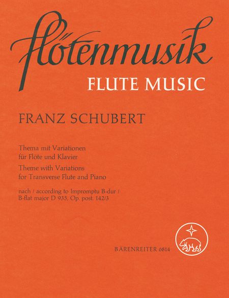 Thema mit Variationen for Flute and Piano op. post.142/3