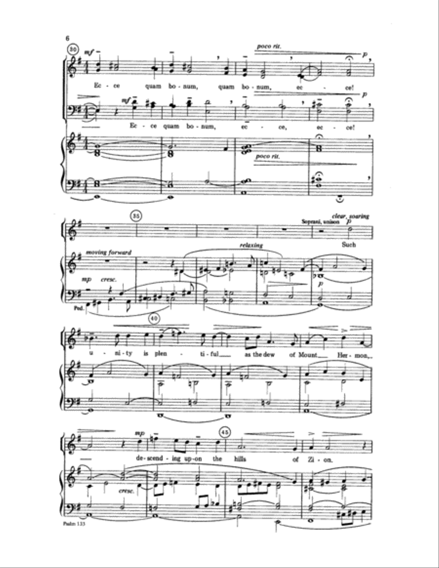 Psalm 133 Psalm 133 Choir scores gallery preview page 6