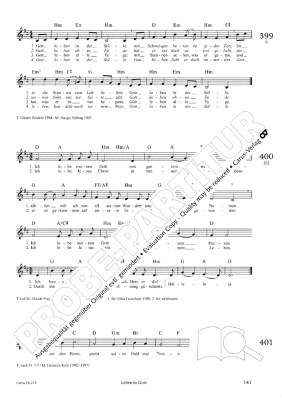 Gitarrenbuch zum Gotteslob Guitar scores gallery preview page 135