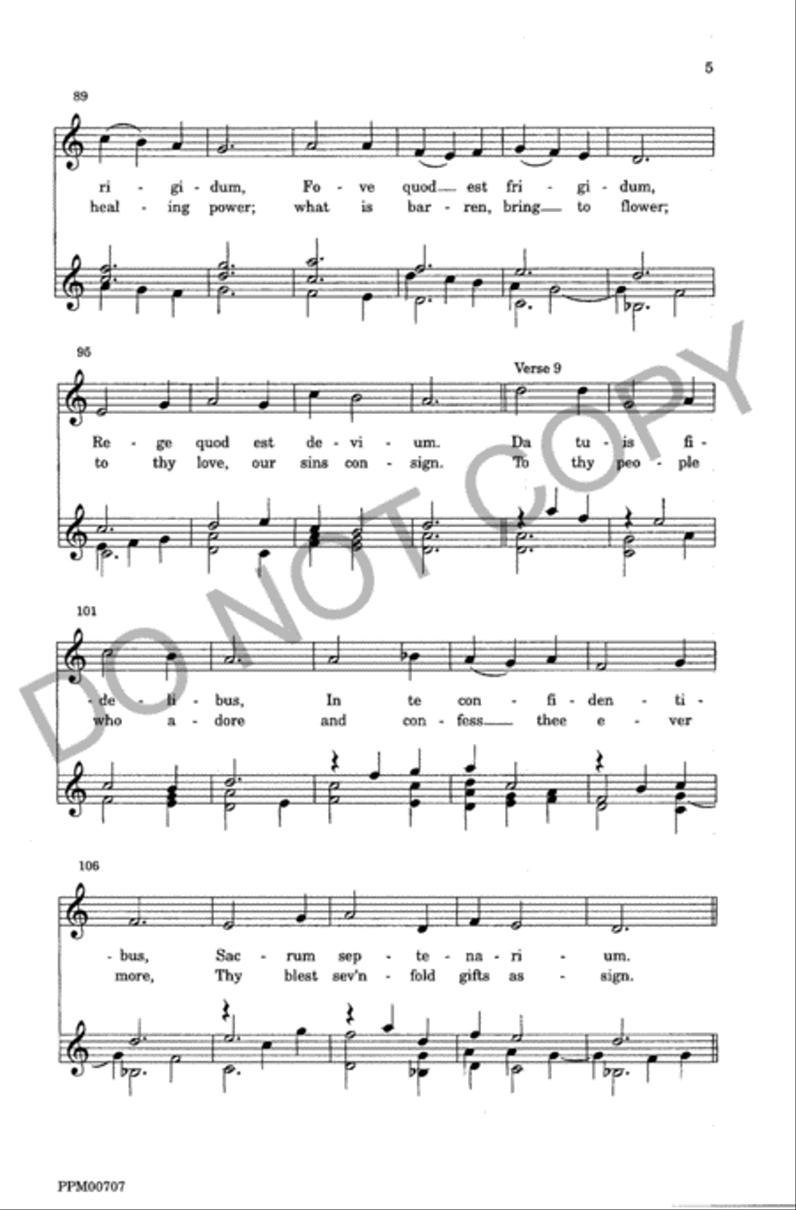Veni Sancte Spiritus Veni Sancte Spiritus Unison Choir scores gallery preview page 6
