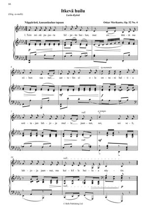 Itkeva huilu, Op. 52 No. 4 (B-flat minor)