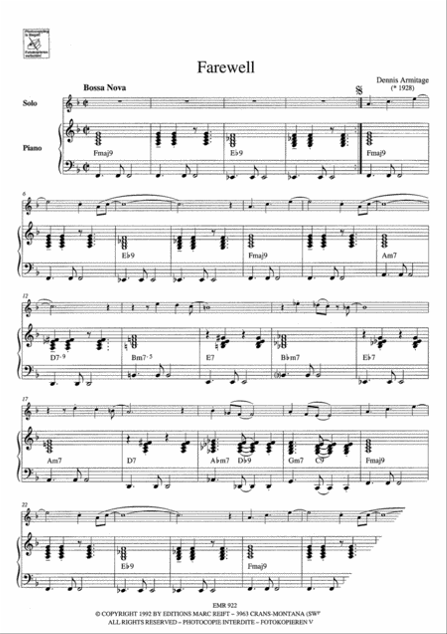 Bossa Nova Clarinet Duet scores gallery preview page 3