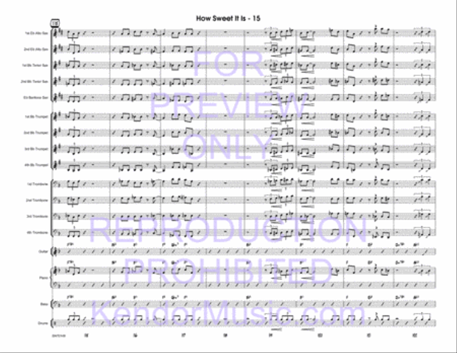 How Sweet It Is How Sweet It Is Jazz Ensemble scores gallery preview page 16