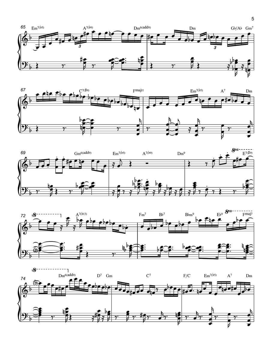 Beautiful Love Beautiful Love Piano Solo scores gallery preview page 5