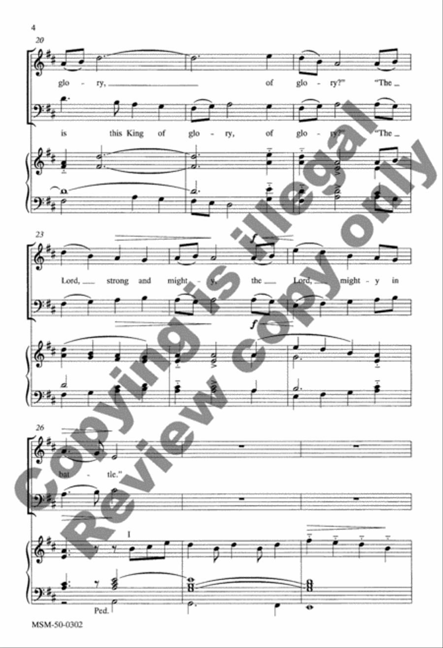 Lift Up Your Heads, O Gates 3-Part scores gallery preview page 10