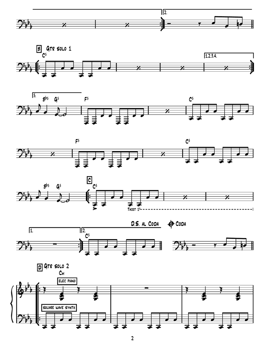 Sharp Dressed Man Piano scores gallery preview page 2