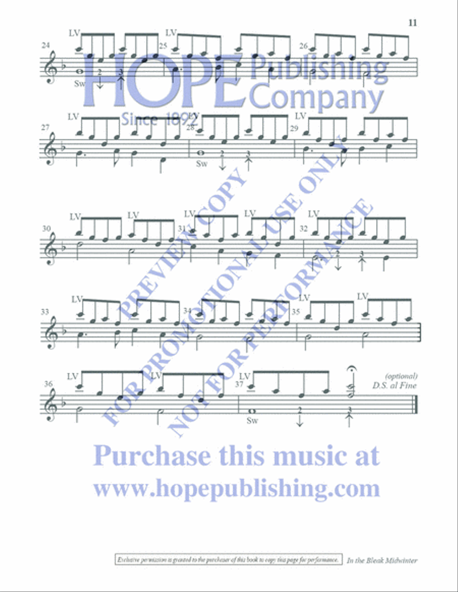 Ring with Less for Christmas Handbell Choir scores gallery preview page 12