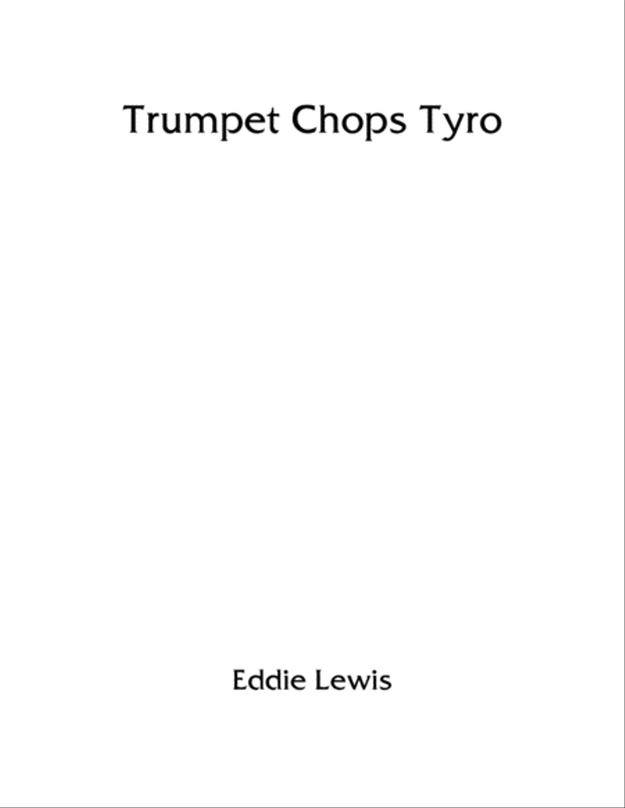 Trumpet Chops Tyro by Eddie Lewis Trumpet Solo scores gallery preview page 4