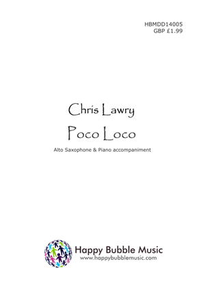 Book cover for Poco Loco - for Alto Saxophone & Piano (from Scenes from a Parisian Cafe)