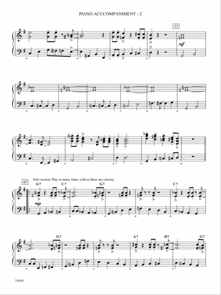Tchefuncte Shuffle: Piano Accompaniment Orchestra scores gallery preview page 2