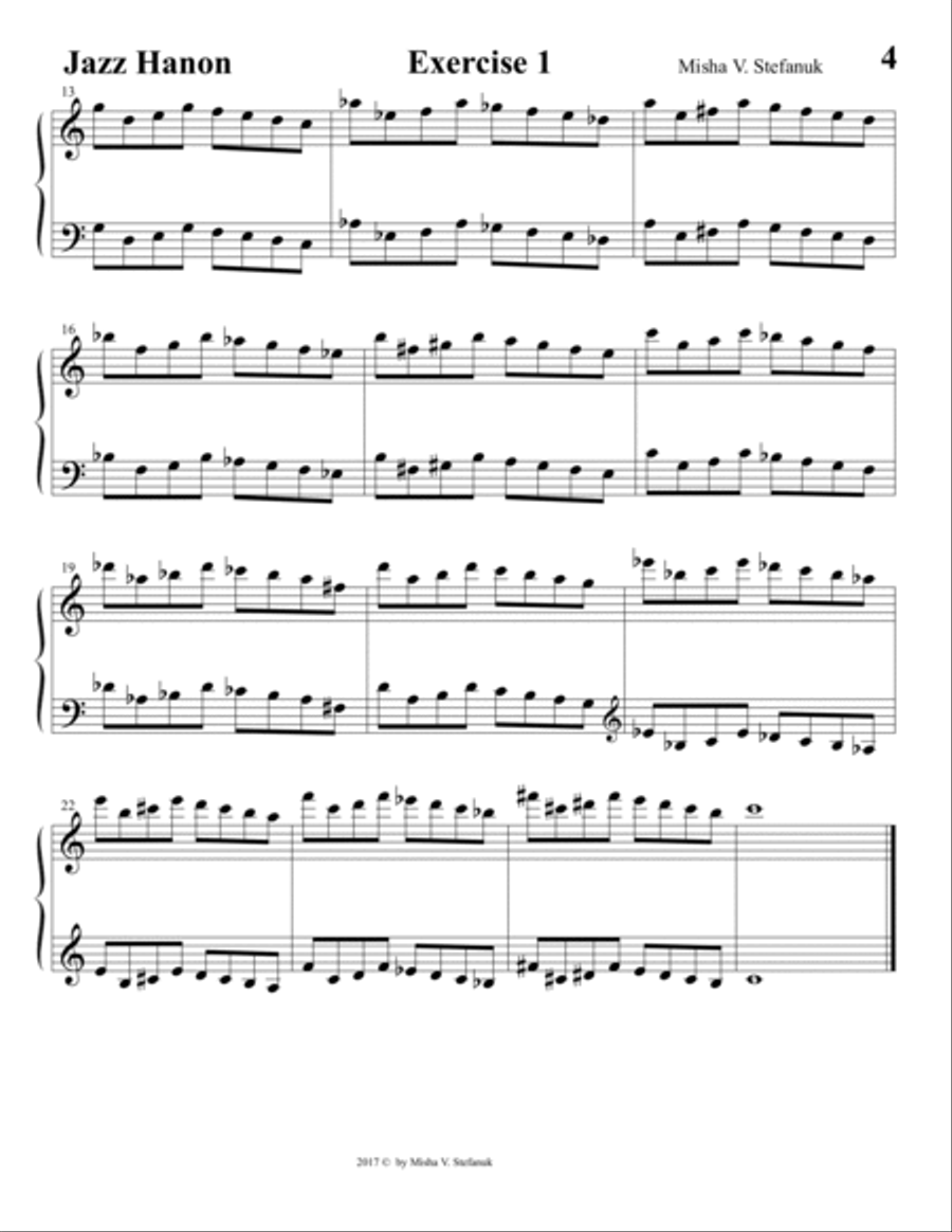 Jazz Hanon Piano Method scores gallery preview page 4