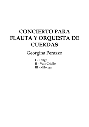 Concierto para flauta y orquesta tango