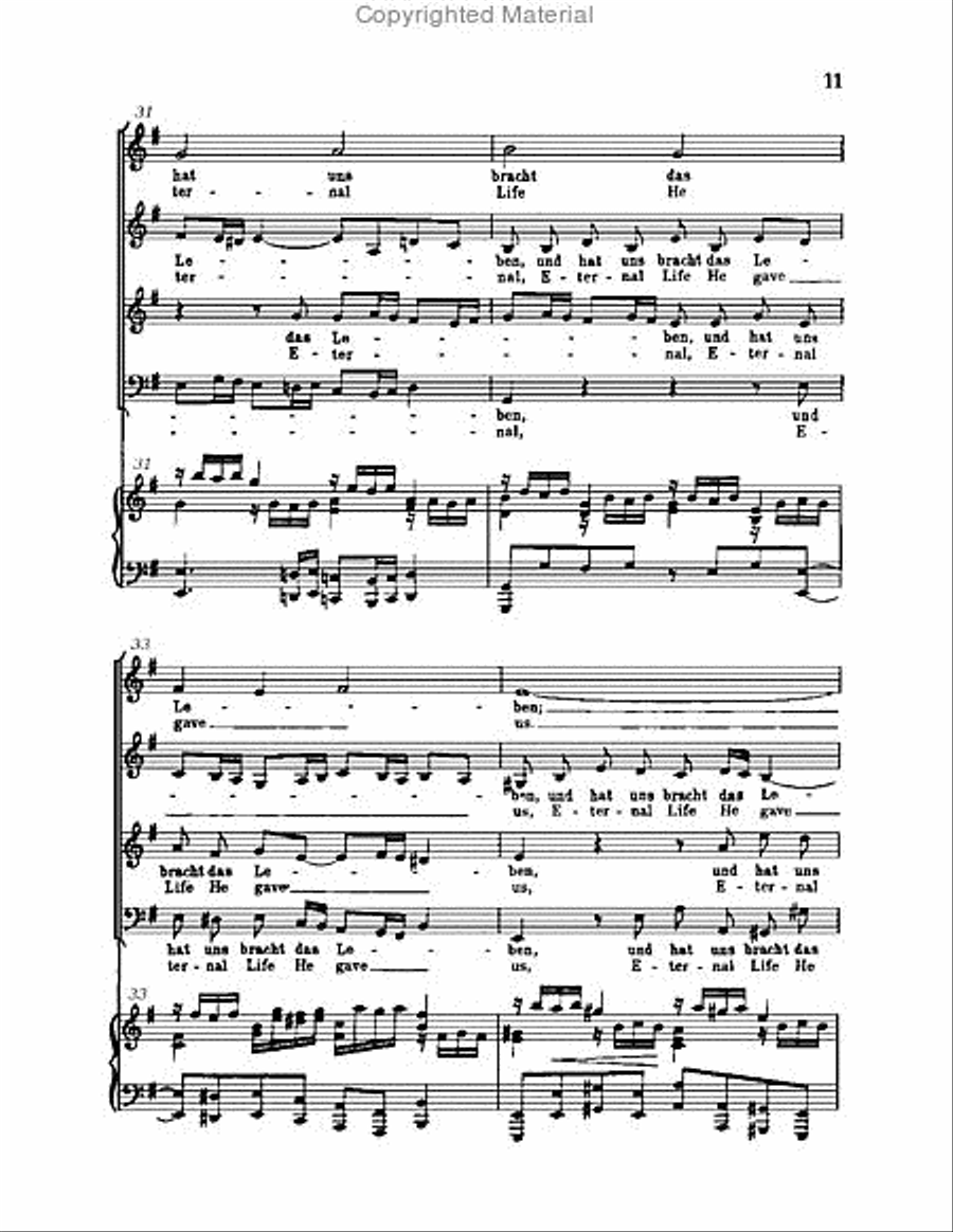 Christ lag in Todsbanden, BWV 4 Choir scores gallery preview page 11