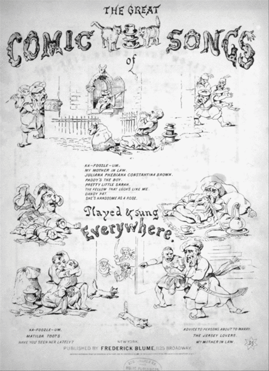 The Great Comic Songs. The Fellow That Looks Like Me Voice scores gallery preview page 1