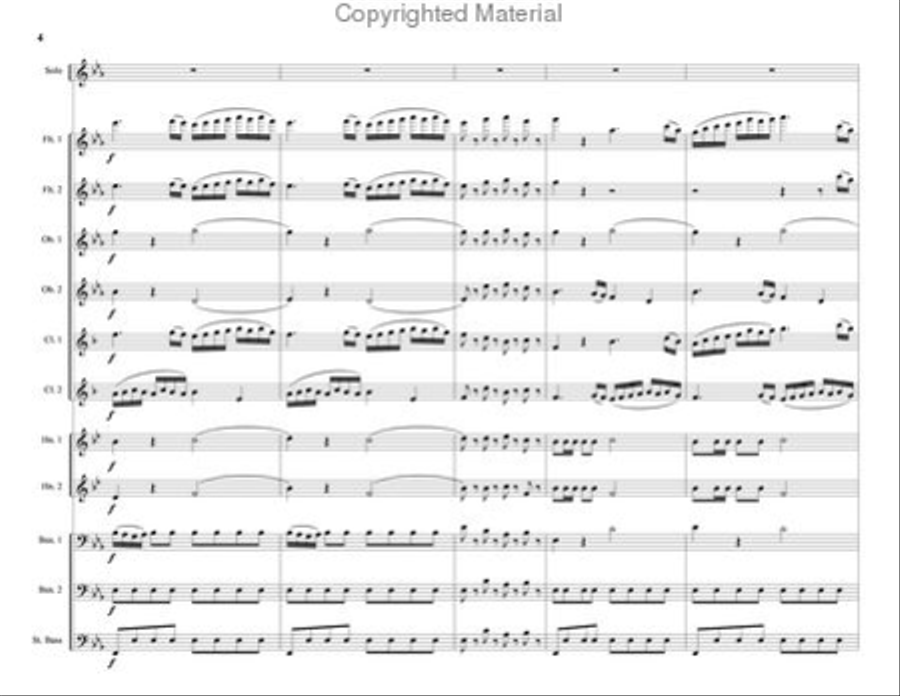 Concerto for Trumpet Concerto for Trumpet Woodwind Quintet scores gallery preview page 6