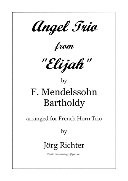 Engel Trio aus Mendelssohns "Elias" für Horn Trio image number null