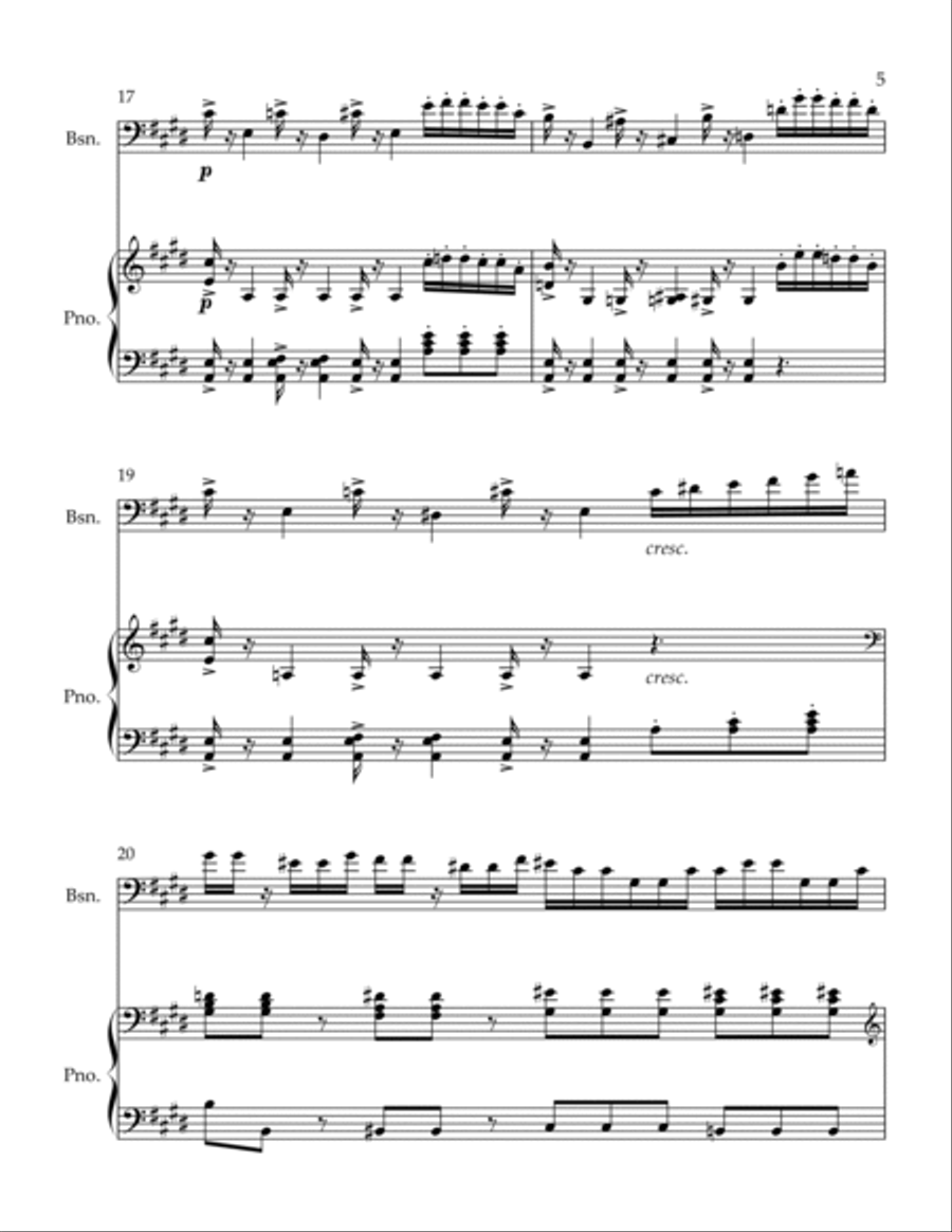 Adage Bassoon scores gallery preview page 5