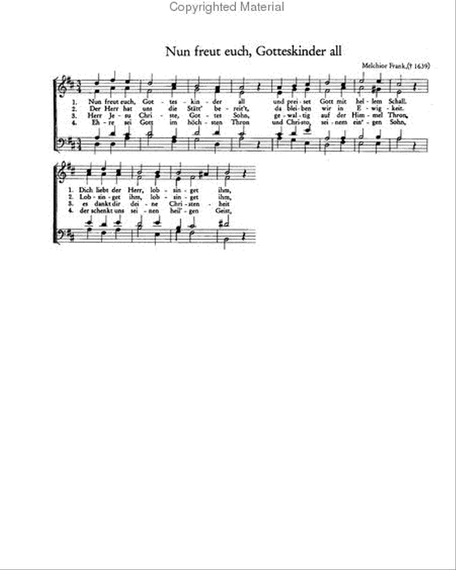 Sieben Chorsatze von Franck, Kurig und Schott Score scores gallery preview page 2