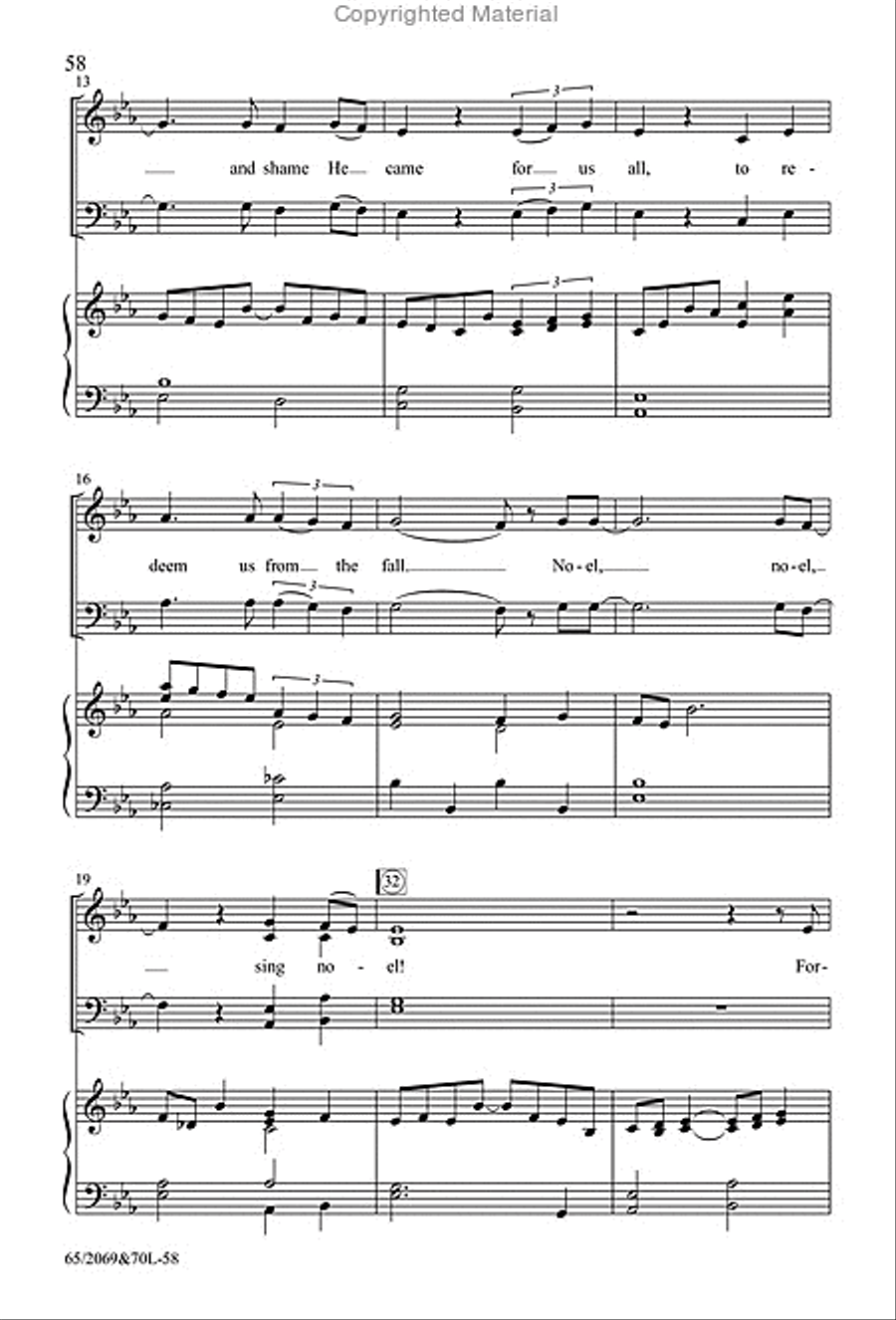 A Noel Celebration 4-Part scores gallery preview page 18