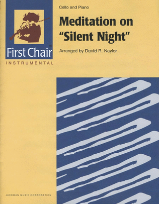 Book cover for Meditation on Silent Night - Cello Solo